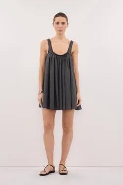 ARABELLA BLACK CHECK MINI DRESS