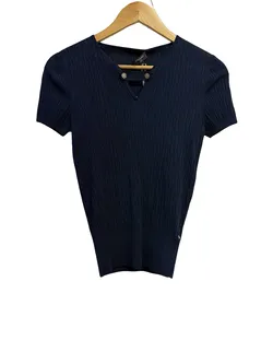 Chanel Navy Knit Top 34