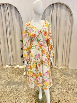 Bohemian Traders Rosette Elastic Waist Maxi Dress - Size 18