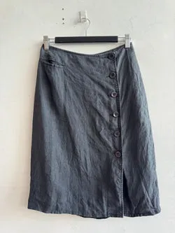 Vintage Country Road Linen Skirt - size 8