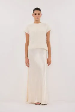CHARLI CREAM SATIN MAXI SKIRT