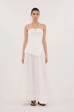 LAYNE WHITE RAMIE MAXI SKIRT