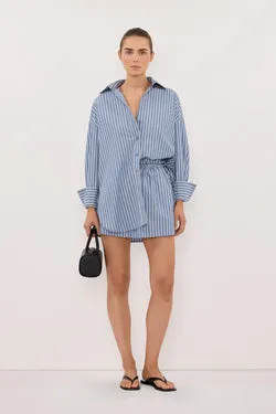 GRACIE BLUE STRIPE MINI SKIRT&nbsp;