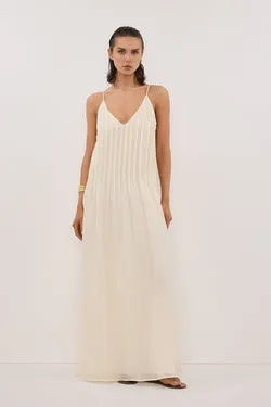 TAHLIA STRAW RAMIE MAXI DRESS