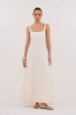 CANNE CREAM MIDI DRESS