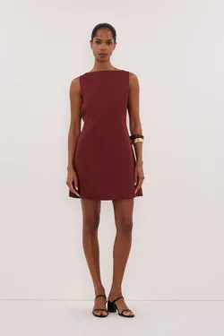 LACY SAHARA SLEEVELESS LINEN MINI DRESS