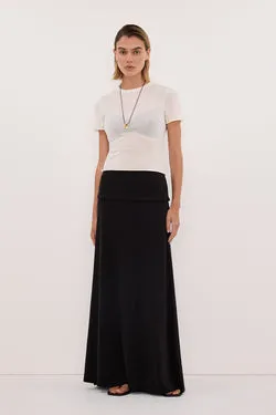 JULIE BLACK MODAL BLEND MAXI SKIRT