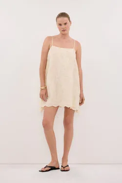 CORDELIA SANDSTONE RAMIE MINI DRESS