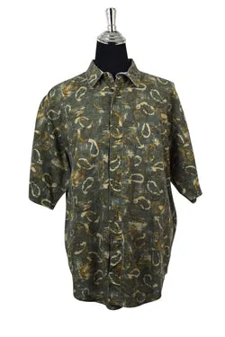 Abstract Camouflage Print Shirt