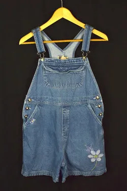 Floral Denim Overalls
