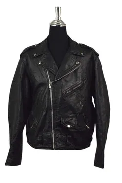 Black Leather Biker Jacket