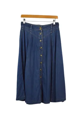 Reworked Denim Skirt