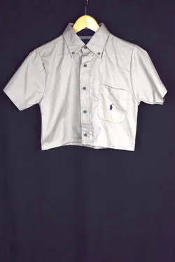 Reworked Ralph Lauren Brand Crop Top