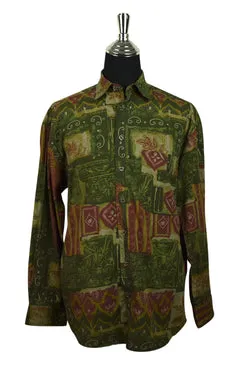 CA Brand Abstract Print Party Shirt