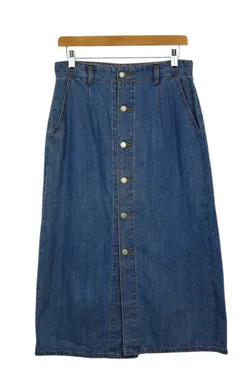Long Denim Skirt