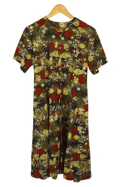 Reworked Rose Print Dress