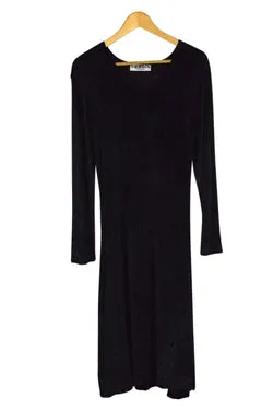 80s/90s Black Velvet Dress
