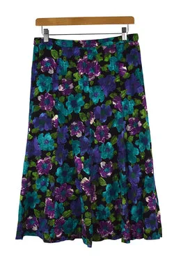 Vibrant Floral Print Skirt