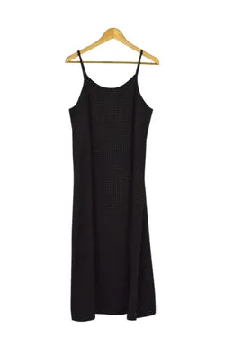 Reworked Black Checkered Dress