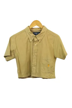 Reworked Ralph Lauren Brand Cropped Top