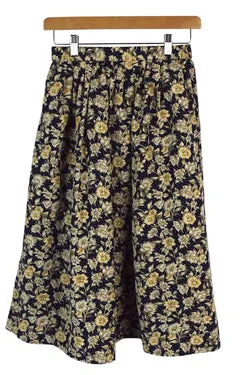 Reworked Floral Print Skirt
