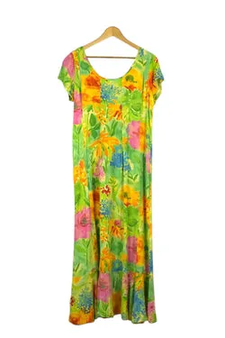 Vibrant Floral Print Dress