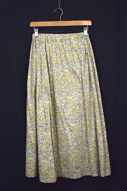 Reworked Floral Print Skirt