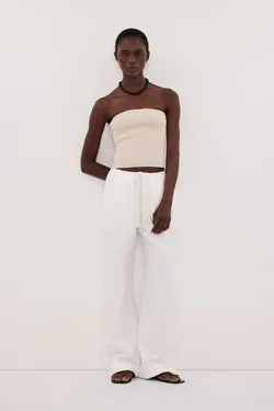 LIMA BONE STRAPLESS BANDEAU KNIT TOP