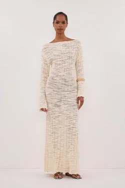 CIA NATURAL LONG SLEEVE MAXI DRESS
