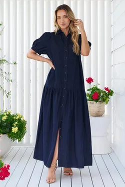 Daniela Lightweight Denim Maxi Dress