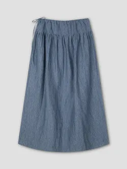 Maxi Skirt - Azure Stripe