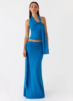 Demiase Maxi Skirt - Royal Blue