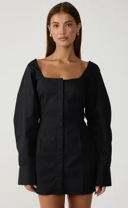 Discussions Mini Dress (Black)