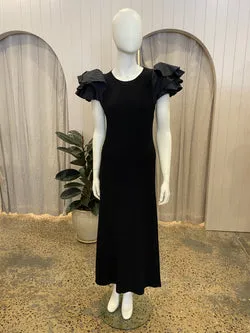 Aje Black Questa Maxi Dress - Size S