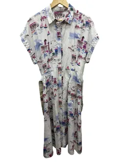 Rebecca Valance MltClr Shirt Dress 12