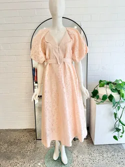 Acler Pink Floss Alfreda Midi Dress - Size 6