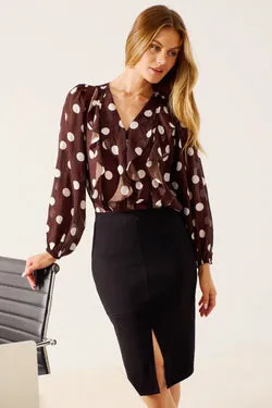 Workflow Stretch Pencil Skirt In Black