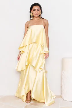 ELLIATT | Tilly Tiered Maxi Dress - Butter Yellow