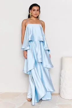 ELLIATT | Tilly Tiered Maxi Dress - Pale Blue