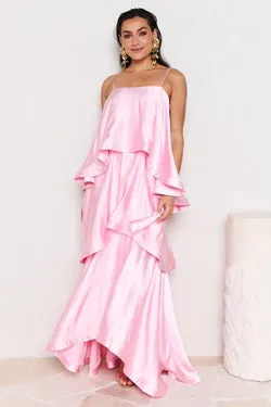 ELLIATT | Tilly Tiered Maxi Dress - Pale Pink