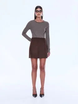 ENA FAUX SUEDE SKIRT