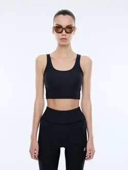 ATHLEISURE CROPPED RIB TANK