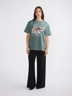JESSIE OVERSIZED TEE TIGERS EYE
