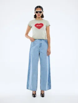 EP HEART RIB BABY TEE