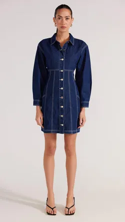 Eva Denim Mini Dress - Final Sale