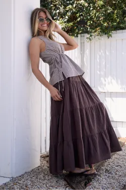 Elena Skirt - Chocolate