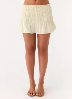 Ellia MinI Skirt - Ivory