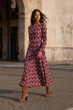 Elodie Dress In Paprika Spice