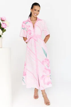 Emery Rose Midi Shirtdress