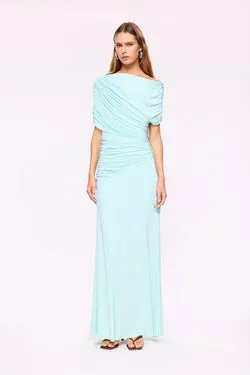 Emily Draped Ruched Maxi Dress